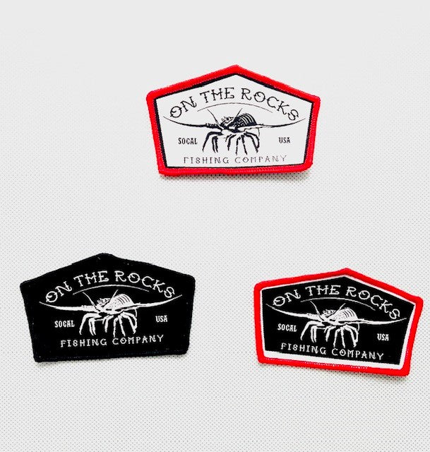 Black California Spiny Lobster Patch